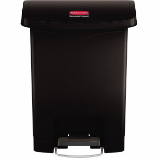 Rubbermaid Tretabfalleimer Slim Jim 1883609 Kunststoff 30l schwarz