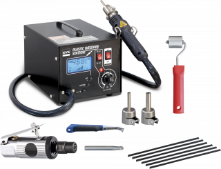 STATION ZUM KUNSTSTOFFSCHWEISSEN - MIT ZUBEHÖR UND SCHABER