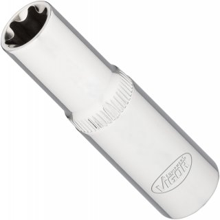 VIGOR T Steckschlüsseleinsatz ∙ lang ∙ V7014-14 ∙ 3/8 Zoll (10 mm) Vierkant hohl ∙ Außen TORX® Profil ∙ SW E14