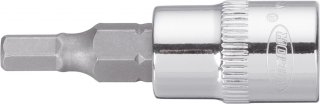 VIGOR Innensechskant Schraubendreher-Einsatz ∙ V2431N ∙ 1/4 Zoll (6,3 mm) Vierkant hohl ∙ Innen Sechskant Profil ∙ SW 4 mm