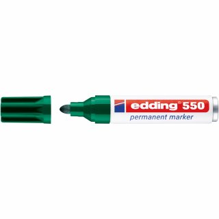 edding Permanentmarker 550 4-550004 3-4mm Rundspitze nachfüllbar gn
