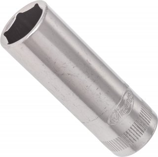 VIGOR Sechskant Steckschlüsseleinsatz ∙ lang ∙ V2700N ∙ 1/4 Zoll (6,3 mm) Vierkant hohl ∙ Außen Sechskant Profil ∙ SW 12 mm
