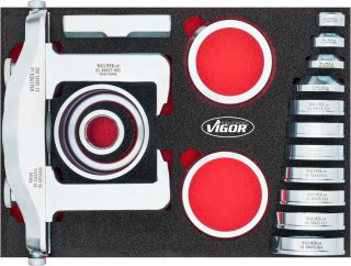 VIGOR Universal Radnaben / Radlager Demontage / Montage Satz ∙ V4906 ∙ 23-teilig ∙ Anzahl Werkzeuge: 23