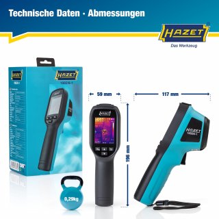 HAZET Wärmebildkamera 1992N-1 ∙ L x B x H: 117 mm x 59 mm x 196 mm