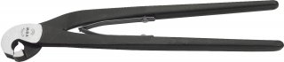 Fliesenlochzange L.200mm Kopf poliert Griffe schwarz atramentiert