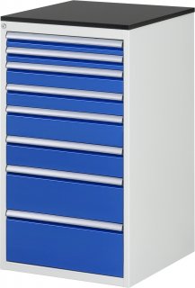 Schubladenschrank L7.11 | B580xT650xH1030mm | M-Top-22mm | 8xSchublade-TA