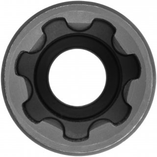 VIGOR Steckschlüsseleinsatz ∙ V6633 ∙ 1/2 Zoll (12,5 mm) Vierkant hohl ∙ Rillenprofil ∙ SW 22 mm