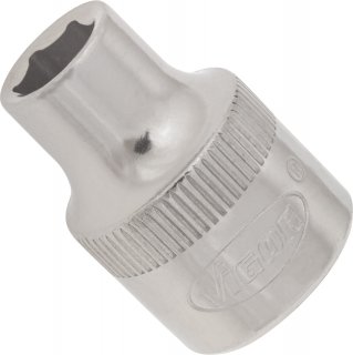 VIGOR Sechskant Steckschlüsseleinsatz ∙ V2277N ∙ 3/8 Zoll (10 mm) Vierkant hohl ∙ Außen Sechskant Profil ∙ SW 7 mm