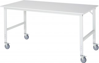 Fahrbarer Arbeitstisch (HV) Tom (4 LR) | B2000xT1000xH910-1230mm | M-Platte-22mm