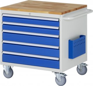 Montagewagen XL3.20 | B770xT650xH795mm | 5xSchublade-TA | B-Top-25mm