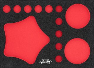 VIGOR Weichschaumeinlage ∙ leer ∙ V7270-L ∙ L x B x H: 393 mm x 282 mm x 35 mm