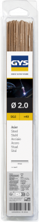 40 WIG-Schweißstäbe Stahl - Ø 2,0 mm - 330 mm - 0,33 kg - Blister