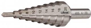 VIGOR HSS-Stufenbohrer ∙ 4 – 20 mm ∙ V2395 ∙ 4 - 20 mm
