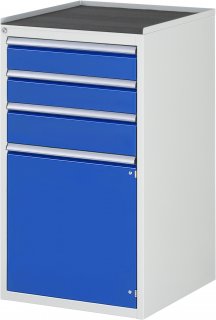 Schubladenschrank L7.2 | B580xT650xH1035mm | MT-Top-25mm | 3xSchublade-TA | 1xTür