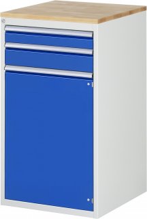 Schubladenschrank L7.12 | B580xT650xH1035mm | B-Top-25mm | 2xSchublade-TA | 1xTür