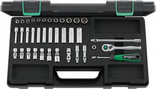 1/4 Steckschlüsselsatz 40AD/30/7QR KN SG 37 St.