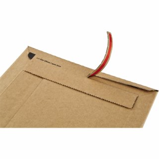 ColomPac Wellpappversandtasche 340x235x35 braun Querbefüllung