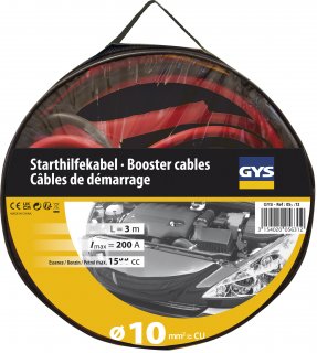 Starthilfekabel - 200 A - 10 mm² - 2,8 m
