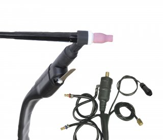 WIG-Brenner SR 20 L - flüssig. - 8 m - St. 35/50 mm² + DIN 7-pol.