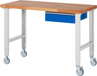 Fahrbare Werkbank (höhenverstellbar) 7001A1 | B1500xT700xH950-1000mm | 2BR-2LR