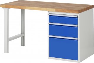 Werkbank 7508A1 | B1500xT700xH890mm | 3xSchublade-VA
