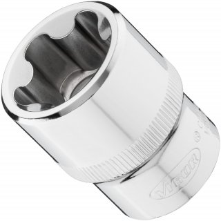 VIGOR Steckschlüsseleinsatz ∙ V7920-EPR26 ∙ 1/2 Zoll (12,5 mm) Vierkant hohl ∙ Außenprofil mit 5 abgerundeten Flanken (TORX®-ähn