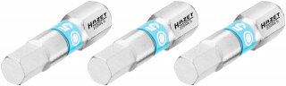 HAZET Bit 2204N-5/3 ∙ 1/4 Zoll (6,3 mm) Sechskant massiv ∙ Innen Sechskant Profil ∙ 3-teilig ∙ SW 5 mm
