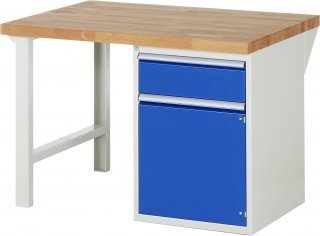 Werkbank 7502A1 | B1250xT900xH890mm | 1xSchublade-VA | 1xTür