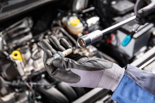 HAZET Zündkerzen Steckschlüsseleinsatz 880KF ∙ 3/8 Zoll (10 mm) Vierkant hohl ∙ Außen Sechskant Profil ∙ SW 20,8 mm ∙ 13⁄16″