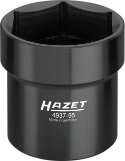 HAZET Nkw Ölkappe / Achsmutter-Steckschlüssel 4937-95 ∙ 3/4 Zoll (20 mm) Vierkant hohl ∙ SW 95 mm