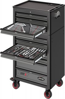 VIGOR Werkstattwagen Series L ∙ mit Aufsatzkoffer ∙ leer ∙ V1970 ∙ 2-teilig ∙ Anzahl Werkzeuge: 2