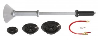 Pneumatischer Schlaghammer - 2,5 kg + 3 Saugnäpfe