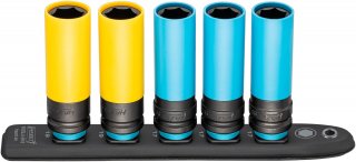 HAZET SmartRail ∙ Flexible Kunststoff-Steckleiste 903SLG-SR/5 ∙ 1/2 Zoll (12,5 mm) Vierkant hohl ∙ Außen Sechskant-Tractionsprof