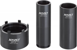 HAZET Nkw Zapfenschlüssel Satz 4937-87/3 ∙ 3/4 Zoll (20 mm) Vierkant hohl ∙ 3-teilig
