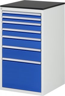 Schubladenschrank L7.9 | B580xT650xH1030mm | M-Top-22mm | 7xSchublade-TA