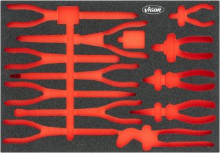 VIGOR Weichschaumeinlage ∙ leer ∙ V6815N-L ∙ L x B x H: 563 mm x 393 mm x 35 mm