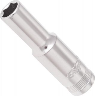 VIGOR Sechskant Steckschlüsseleinsatz ∙ lang ∙ V2017N ∙ 3/8 Zoll (10 mm) Vierkant hohl ∙ Außen Sechskant Profil ∙ SW 9 mm