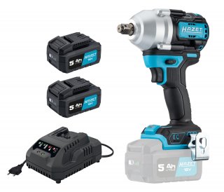 HAZET Akku-Schlagschrauber 9512-950/4 ∙ Lösemoment maximal [Nm]: 950 Nm ∙ 1/2 Zoll (12,5 mm) Vierkant massiv ∙ 4-teilig