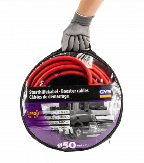 Starthilfekabel isolierte Klemmen - 1000 A - Ø 50 mm² - 2x4,5 m