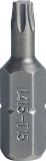 Bit-Schraubendrehereinsatz T15 6kant C 6,3 L.25mm