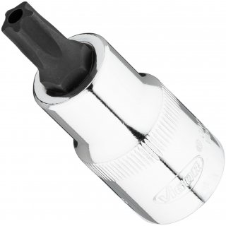 VIGOR Schraubendrehereinsatz ∙ V7055-IPR45 ∙ 1/2 Zoll (12,5 mm) Vierkant hohl ∙ Innenprofil mit 5 abgerundeten Flanken | mit Stir