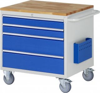 Montagewagen XL3.1 | B770xT650xH795mm | 4xSchublade-TA | B-Top-25mm