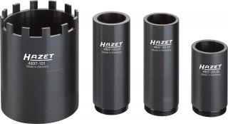 HAZET Nkw Zapfenschlüssel Satz 4937-101/4 ∙ 3/4 Zoll (20 mm) Vierkant hohl ∙ 4-teilig
