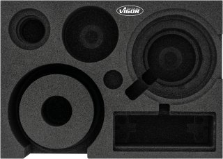 VIGOR Weichschaumeinlage ∙ leer ∙ V7273-L ∙ L x B x H: 393 mm x 282 mm x 35 mm