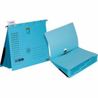 ELBA Hängehefter chic ULTIMATE 100333012 DIN A4 blau 5 St./Pack.