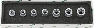 1/2" Satz Steckschlüsseleinsätze TORX® 50TX/7 7 St.