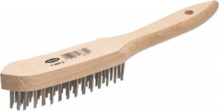 VIGOR Drahtbürste ∙ Stahl ∙ 4-reihig ∙ V6809-4 ∙ Länge: 150 mm