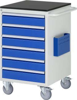 Montagewagen L5.16 | B580xT650xH970mm | 6xSchublade-VA | M-Top-20mm