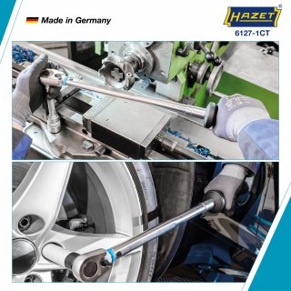 HAZET Drehmomentschlüssel ∙ US-STANDARD 6127-1CT ∙ Drehmomentbereich min-max: 54.2 – 271.2 Nm ∙ lbf min-max: 40 – 200 lbf.ft ∙ 