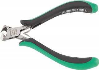 Elektronik-Schrägschneider L.120mm Kopf poliert Griffe 2-Komponenten-Griffe